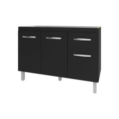 Imagem de Balcão Armário Gabinete Para Pia De Cozinha 118 Cm Aline 3 Portas E 1