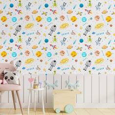 Imagem de Papel De Parede Adesivo Infantil Universo N014183 RL 0,58x3M