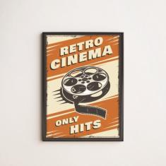 Imagem de Quadro Decorativo Retrô Cinema Only Hits