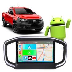 Imagem de Kit Multimidia Android Carplay 9 Pol Strada 2021 a 2024 + Câmera - E-C