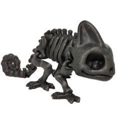 Imagem de Camaleão Esqueleto Boneco Articulado Impressão 3D Geek Cinza Grafite
