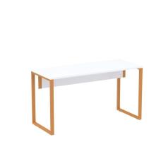 Imagem de Mesa Madeira 1340x600mm M134/60p25tub Branco/Laranja Picasso