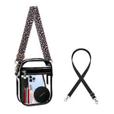 Imagem de Armiwiin Bolsa transparente aprovada para estádio, bolsa transversal transparente com bolso frontal para shows e eventos esportivos e festivais, Transparente.