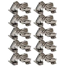 Imagem de Kit 10 Dobradiça Curva 165 Graus Caneco 35Mm Porta Armário