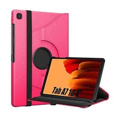 Imagem de Capa Tablet Samsung Galaxy Tab A7 10.4 T500 T505 Giratória Executiva Rotação Rosa