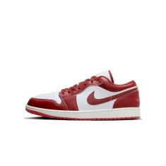 Imagem de Tênis masculino Jordan 1 Low White/Dune Red-Lobster-Sail (FJ3459 160), Branco/Lagosta/Vela/Vermelho Dune, 41