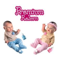 Imagem de Kit Bebês 2 Bonecos Gêmeos Realista Real Reborn E Acessórios - Milk Br