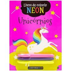 Imagem de Livro - Livro De Colorir Neon: Unicórnio
