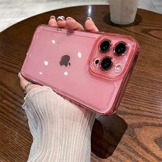 Imagem de Capa de telefone transparente de néon de cor fluorescente para iPhone 13 11 12Pro Max X XR XS Max 7 8 Plus Capa protetora macia transparente, T3, para iPhone 11Pro