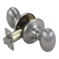 Imagem de Design House 750489 Puxador de porta de corredor e armário de passagem, 2,63 x 2,63, níquel acetinado