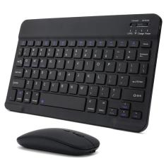Imagem de Kit Teclado + Mouse Sem Fio - Bluetooth - Preto - abnt 1