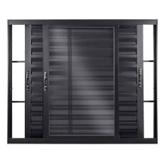 Imagem de Janela Veneziana de Aluminio de Correr 100x120cm 3 Folhas Topsul Esquadrisul Preto