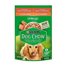 Imagem de Ração Úmida Dog Chow Sachê para Cães Adultos de Raças Pequenas sabor Salmão 100g