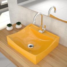 Imagem de Kit Cuba Q440 Com Torneira Luxo 1195 Metal 1/4 Volta  Compace 