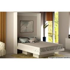 Imagem de Cama De Casal Articulada Dobrável Multifuncionalcm8016 Branco - Tecno Mobili