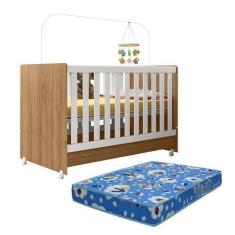 Imagem de Berço Mini Cama Encanto com Colchão Baby Physical - Peternella Móveis,