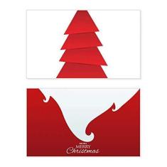 Imagem de Árvore de Natal abstrata, estampa de origami, feriado, feriado, cartão de felicitações, mensagem de Natal
