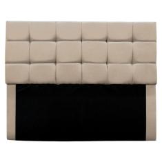 Imagem de Cabeceira Cama Box Estofada King 195 Cm Bianca Suede Cor:bege