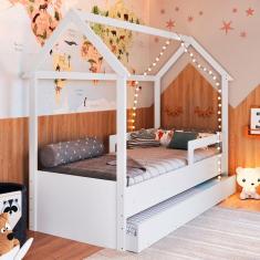 Imagem de Cama Infantil Bicama Branco - Completa Móveis