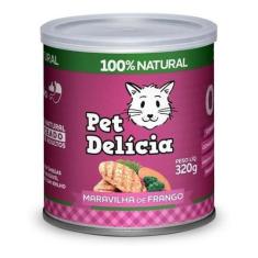 Imagem de Ração Úmida Natural Pet Delícia Maravilha Frango Gatos 320G - Petdelíc