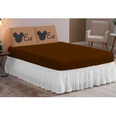 Imagem de Jogo De Cama Lençol C/Elastico Queen 03 Peças Estampado Ele Ele - Amor
