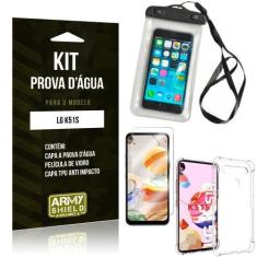 Imagem de Capinha Prova D'água LG K51s + Capinha Anti Impacto + Película - Armys