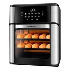 Imagem de Fritadeira Oven Mondial 12litros Preto/inox 110v/127v OVEN 12LITROS