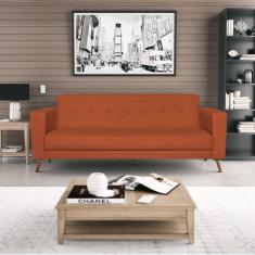 Imagem de Sofá 3 Lugares 200cm Marisa Suede Yescasa Terracota