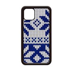 Imagem de Capa padrão de ilustração nórdica quadrilateral floco de neve para iPhone 12 Pro Max para Apple Mini Mobile Case