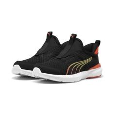 Imagem de PUMA Tênis infantil unissex Kruz Sliptech (criança pequena), Puma Preto-vermelho, 15
