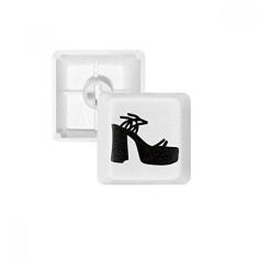 Imagem de Black Women's High Heels Outline Pattern Keycap teclado mecânico PBT Gaming Upgrade Kit