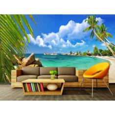 Imagem de Papel De Parede Painel Fotográfico Praia 90  2,40 X3,10