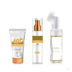 Imagem de Kit Sérum Antioxidante Clareador Filtro Solar Sabonete