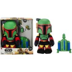 Imagem de Pelúcia Star Wars Boba Fett Com Lança Foguete - The Book Of Boba Fett 