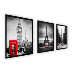 Imagem de Quadro Decorativo Torre Eiffel Casal Sala Quarto Paisagem