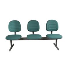 Imagem de Cadeira Executiva Em Longarina Linha Office Gomada Verde