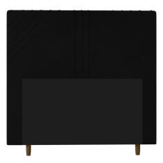 Imagem de Cabeceira Cama Box Casal Queen Size Lisboa 160Cm Preto