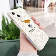 Imagem de Capa de telefone astronauta para iphone 14 13 12 11 pro max mini x xr xs max se8 7 plus 6 6s plus capa, branco 2, para iphone x