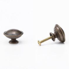 Imagem de Kit 12 Puxadores Colonial Puxador Para Gaveta Redondo - Telis Ferragen