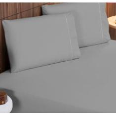 Imagem de Jogo de Lençol 400 Fios Ponto Palito casal Padrão 04 Peças - BORGON, c