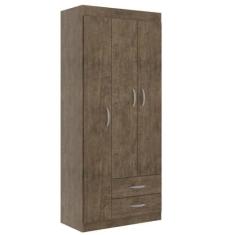 Imagem de Guarda Roupa/Roupeiro Genial 0553 Mdp 3 Portas 2 Gavetas 183x79x40cm