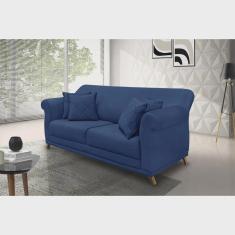 Imagem de Sofá 3 Lugares 200cm Suede Arras Spezzia Decor