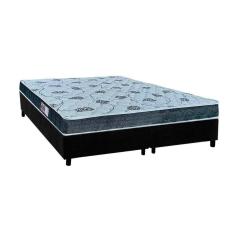 Imagem de Cama Box King: Colchão Anatômico Orthoflex D45/EP Cecina + Base CRC Suede Black(193x203)