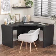 Imagem de Mesa De Escritório Em L Tamburato Acabamento Em Bp 135cm Ficus Cabecas