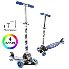 Imagem de Patinete Infantil Radical De Balanço C 4 Rodas Azul Bbr Toys