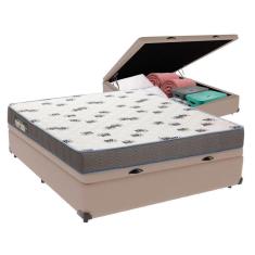 Imagem de Cama Box Casal Com Bau Ortobom D33 Light Bege Cor:bege