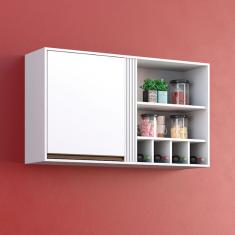 Imagem de Armário Aéreo Pérola Em Mdp 120cm Sallêto Branco