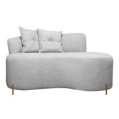 Imagem de Sofá Orgânico Grécia  2 Lugares 200cm Linho Bouclê Cinza SOFA STORE