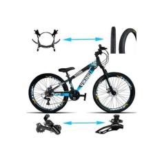 Imagem de Bicicleta Viking Aro 26 TuffX25/30 Vmaxx Freio Hidráulico 21V Preto Az
