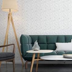 Imagem de Papel De Parede Adesivo Flores BegeN09054 Rolo 0,58x3,00M